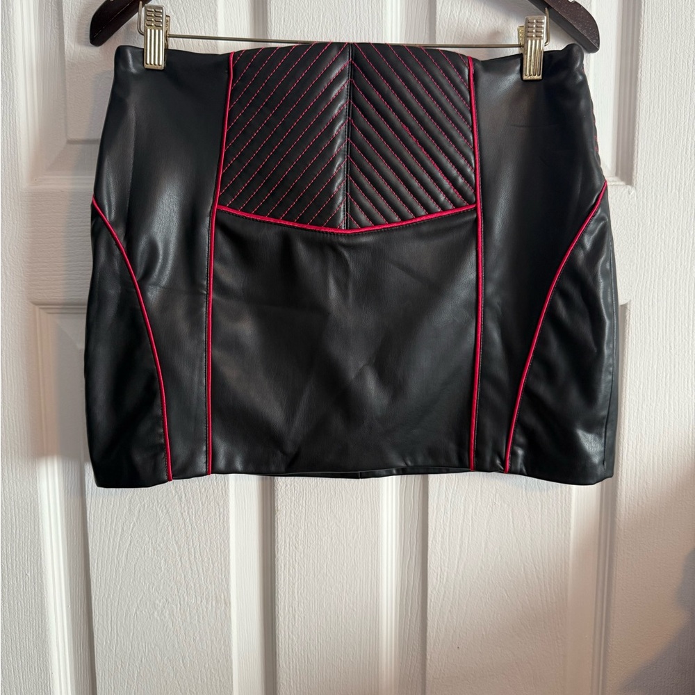 Zara Faux Leather Mini Skirt